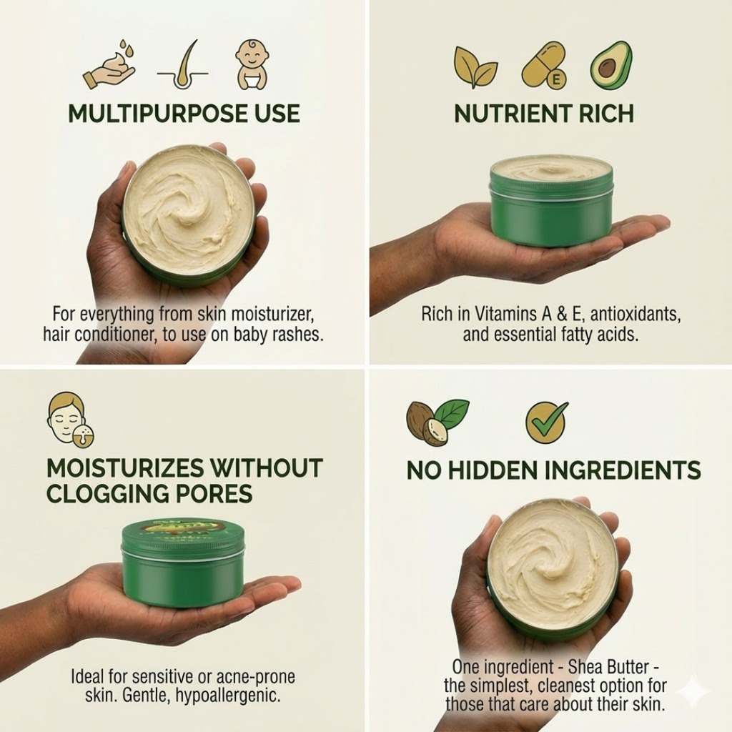 Whipped African Shea Butter 2-Pack - Value Bundle for Stretch Marks & Deep Skin Repair